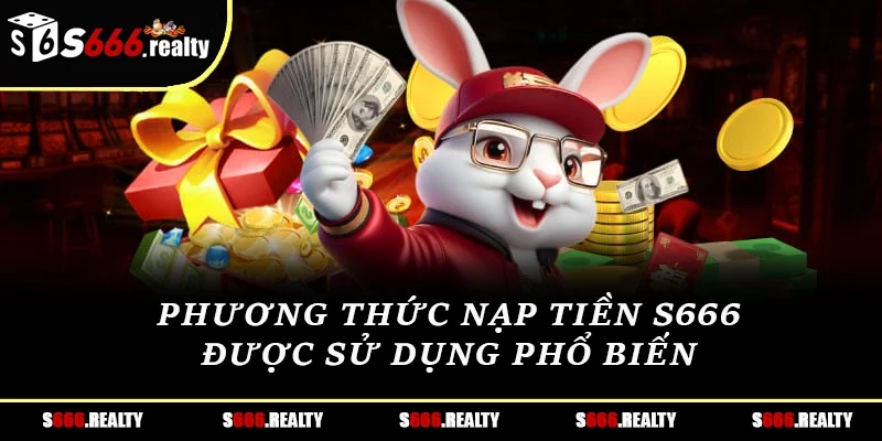Phương thức nạp tiền S666 được sử dụng phổ biến
